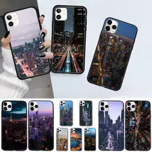 

New York City night pattern Phone Case For iphone 12 11 13 7 8 6 s plus x xs xr pro max mini shell