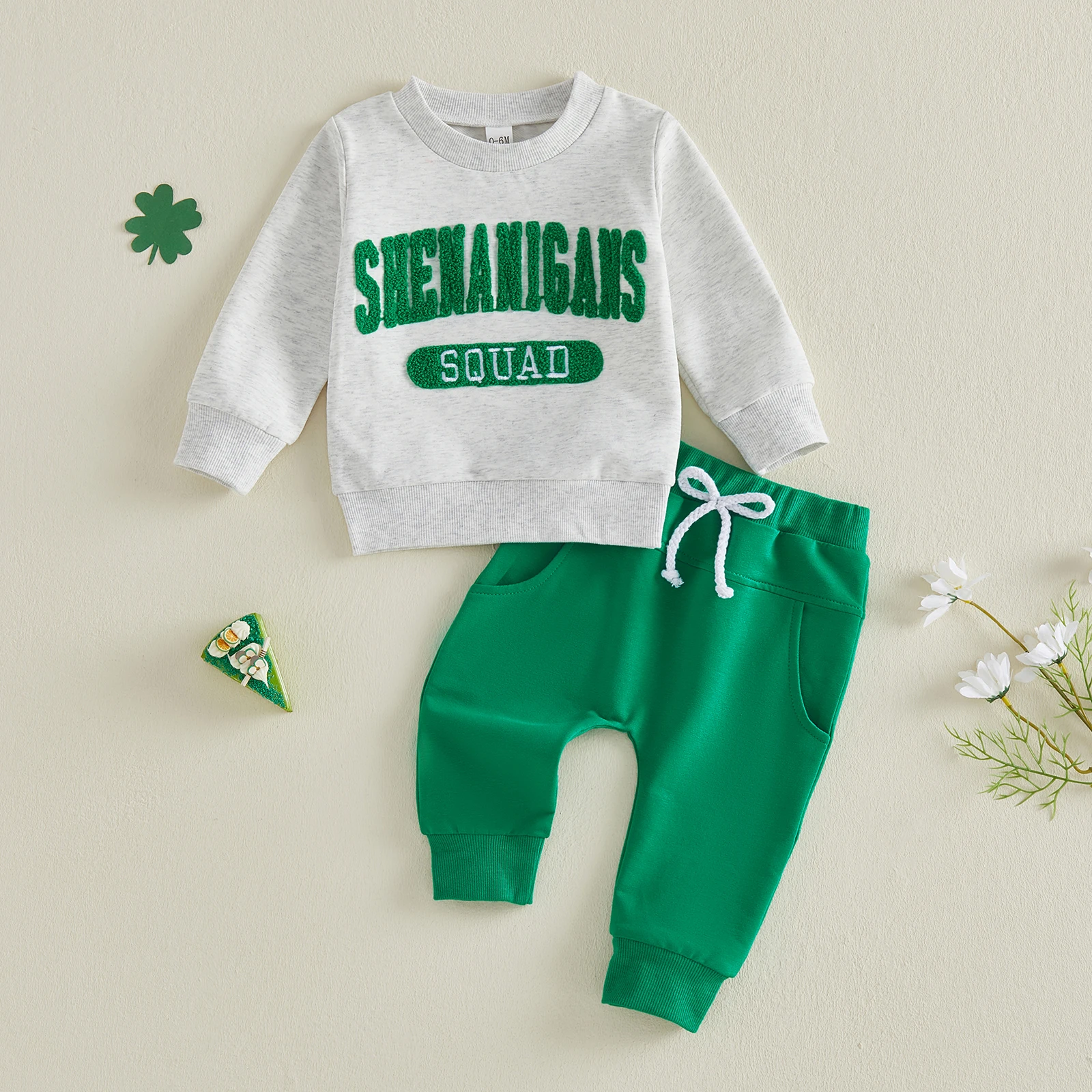 Toddler Boys Outfit Short Sleeve V-Neck Printed T-Shirt with Denim Jeans Set Kids Clothing Summer Wear for Boys