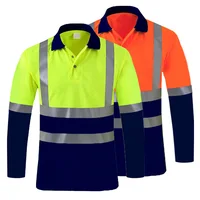 Men's High Visibility Long Sleeve Safety Shirt