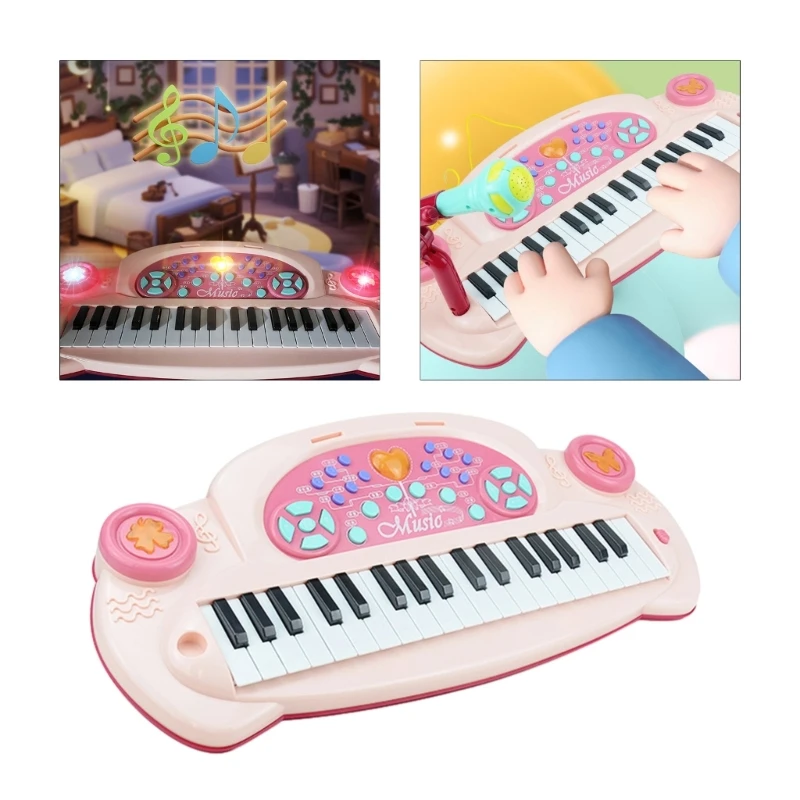

Kids Multifuction Improve Intellgence Musical Piano Toy with Microphone for Baby Keyboard Toy Game