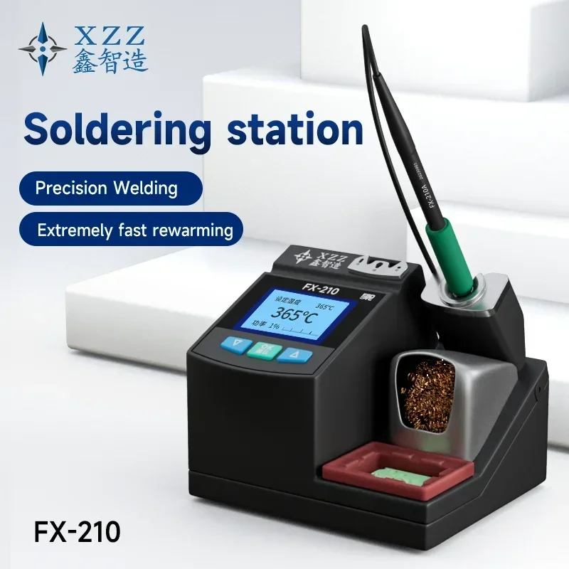 

XZZ FX-210 супер паяльная станция 45 Вт 2S Быстрый нагрев с паяльником C210 для ремонта печатных плат Бессвинцовая сварочная ремонтная станция