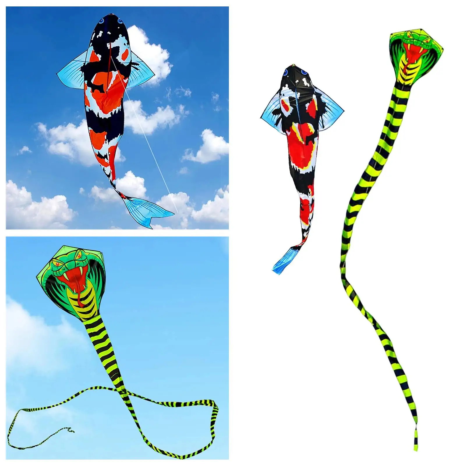 Premium Single Line Kite for Kids and Adults - Effortlessly Soar with a Colorful Long Tail