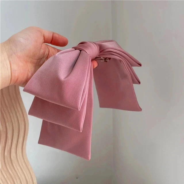 여성의 매력을 돋보이게 하는 다목적 빅 새틴 헤어 클립