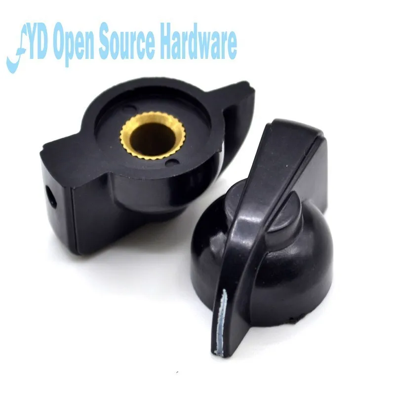5pcs K7-1 hole 6mm Chicken beaks Band switch knob potentiometer knob Bakelite cap potentiometer knobs