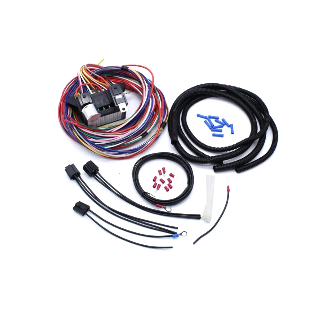 

For Muscle Car Hot Rot Wiring Street Rod Rat Rod for Ford Chevy 12 Circuit Universal Wiring Harness Kit