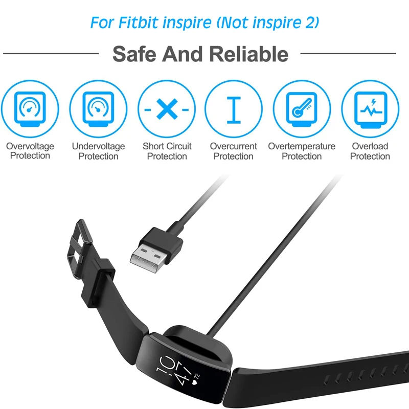 Fitbit Inspire HR, Fitbit Inspire, Fitbit Ace 2  , Fitbit Inspire  Inspire HR ü USB  ̺ ڵ