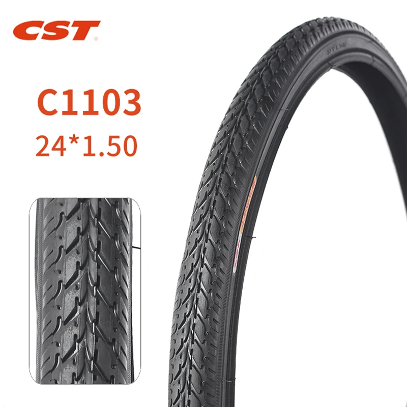 CST-Anti-skid Mountain Bike Tires, Steel Wire Tire, Bicycle Accessories, Wear Resistant, 24 ", C1103, 24x1.5