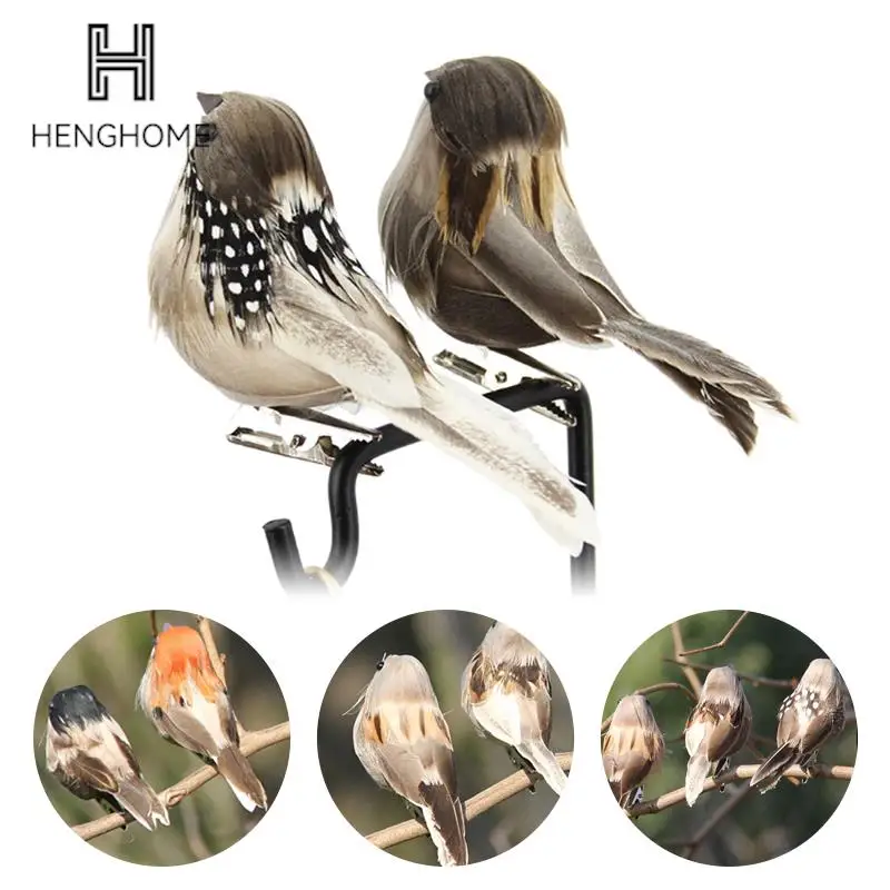 

1PC Artificial Birds Fake Foam Animal Simulation Feather Birds Models DIY Wedding Home Garden Ornament Decoration