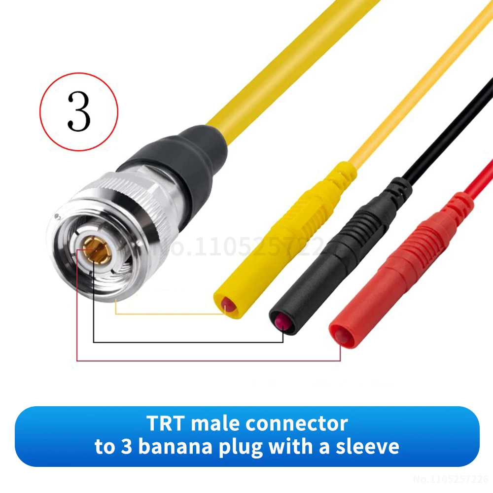 (1 Stück) TRT-zu-Bananenstecker Dreifach-Koaxial-Testadapterkabel TRC50-2 Rauscharmes Kabel TRT-JK – Detail 5