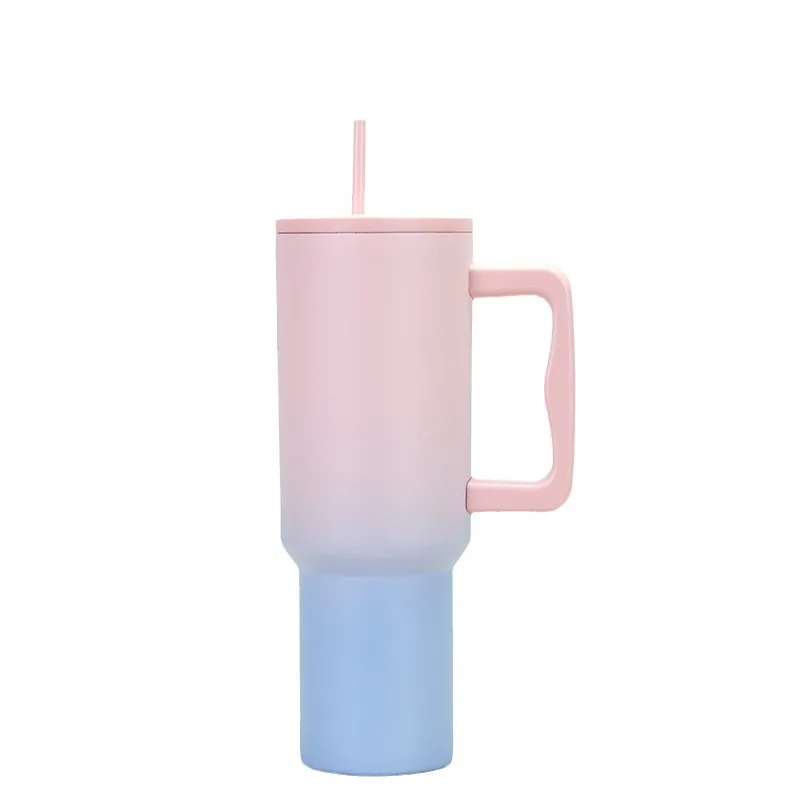 thumbnail image 1 of New 40 oz Tumbler with Handle Vacuum Insulated Mug With Lid Stainless Steel Thermos Coffee Cup Reusable Water Bottle 40oz, 1 of 5