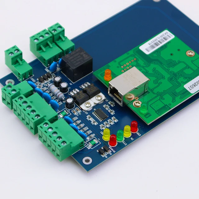 double doorWG32-bit controller multi door access control machine connected to WG card readernetwor TCP networking control board 4