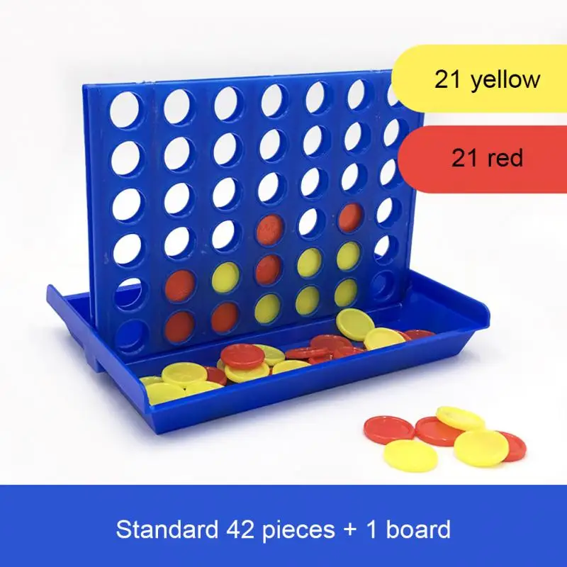 Connect 4 Game Classic Master Foldable Kids Children Line Up Row Board Puzzle Toy Gifts Board Game Parent-child Interactive Toys 5