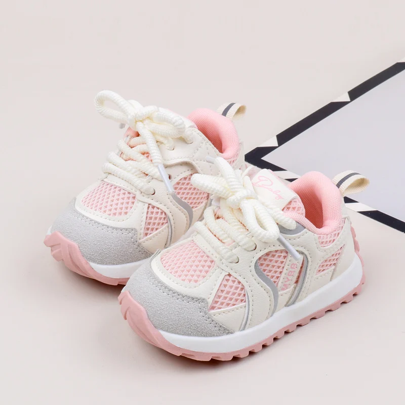 Baby Boys Girls Spring and Summer Mesh Single Shoes New Soft Bottom Non-slip Walking Shoes 1-2 Years Old Baby Trend Casual Shoes 2