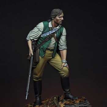 1/24 The Minuteman, Lexington, 1775, 75mm, figura modello in resina, kit non assemblato e non verniciato