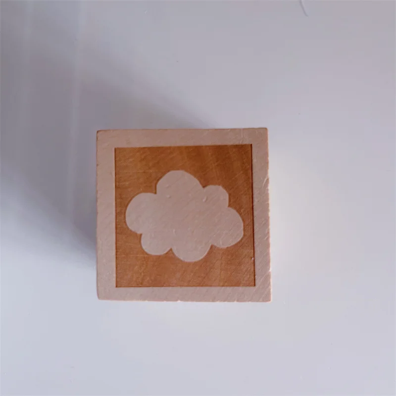 Nordic Wooden Block Ornaments with Alphabet Letters - Customizable Home Decor and Wedding Props