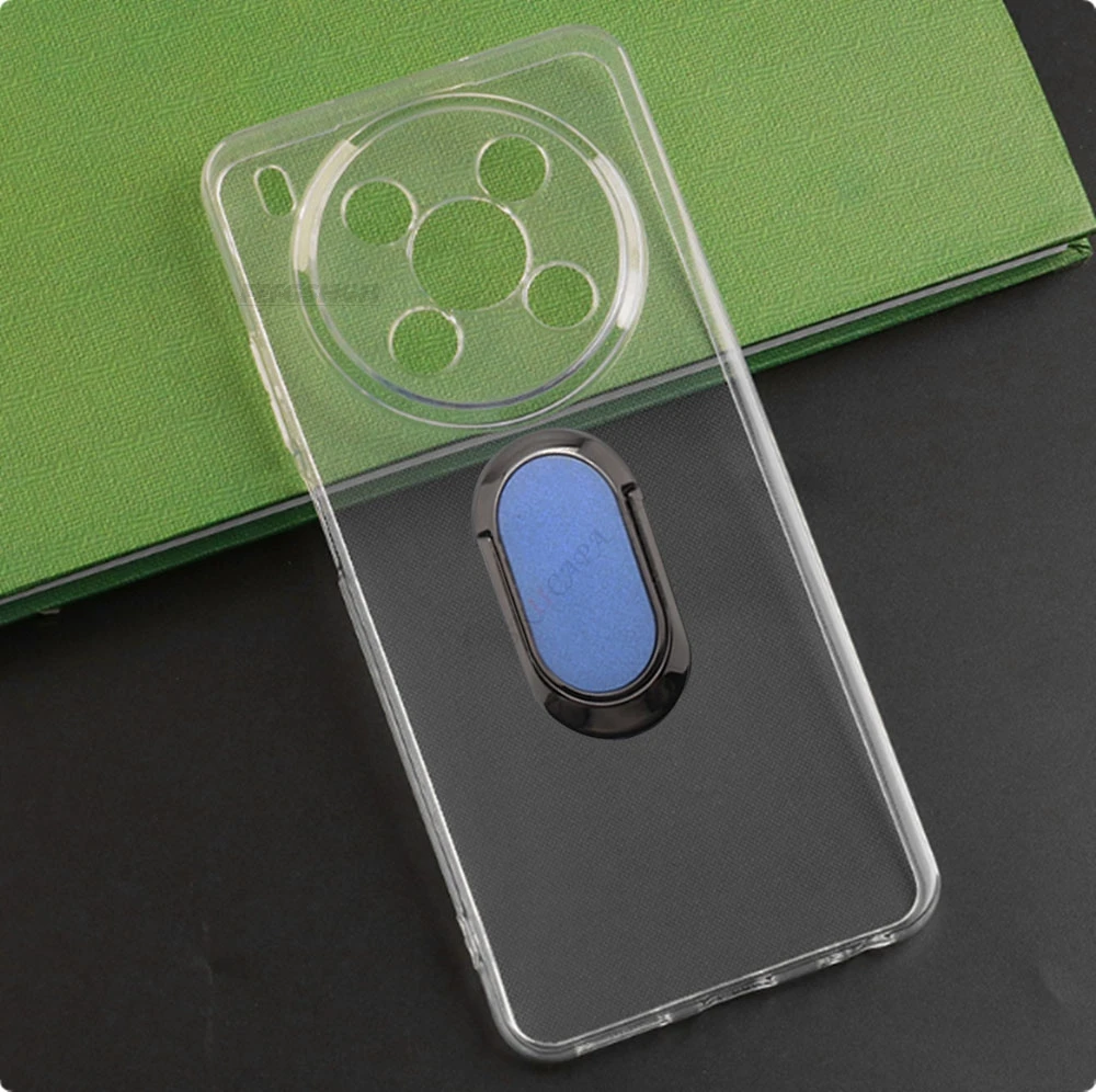 Enhanced Phone Case with Back Ring Holder Bracket - TPU Soft Silicone Cover