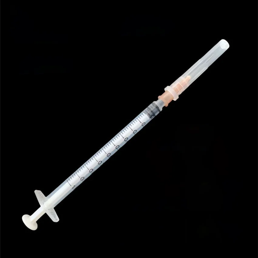 50Pcs Disposable Plastic Syringes with 1ml/2ml/5ml Individually Packaged Sterile 6