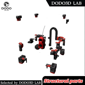 Half V2.4 printed parts Essential Structural parts printed By ABS-GF Material 10% Glass Fiber Low Grain Matte Texture