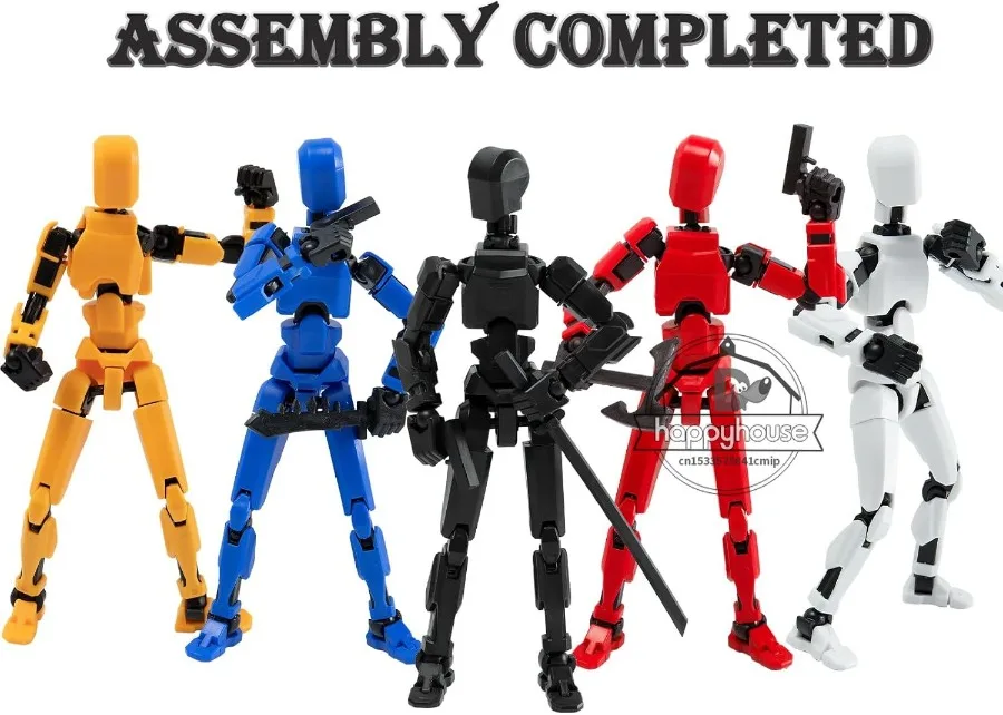 Assemblling Titan T13 Action Figures Set Robot Action Figure Fidget Toys for Boys Lucky Dummy Nova N13 Anime Figure Toy for Kids