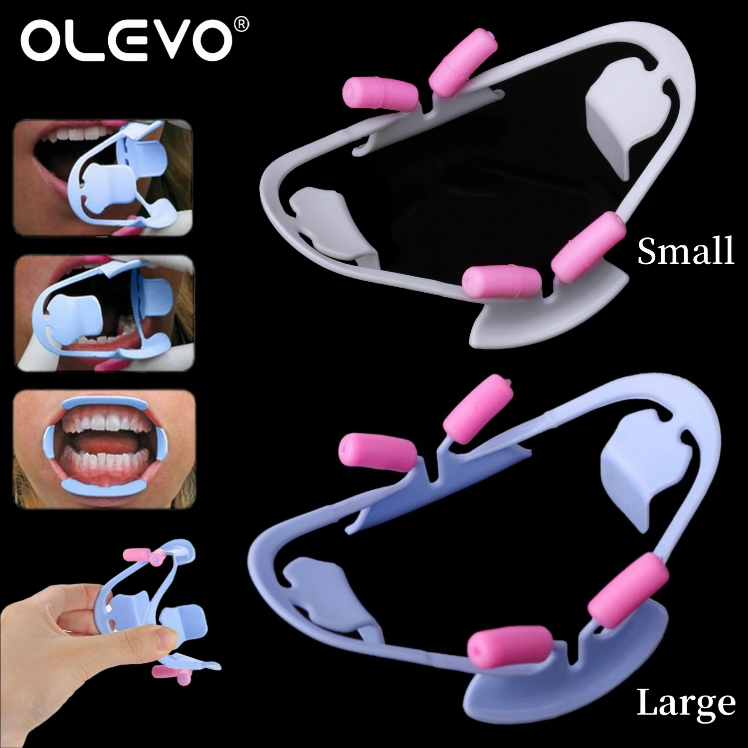 

Dental 3D Oral Mouth Opener O Shape Cheek Lip Retractor Orthodontic Intraoral Expander Large/Small Size Dentistry Mouth Spreader