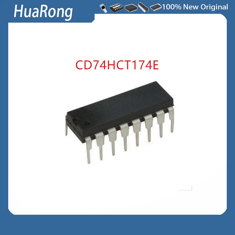 

Новинка 100% оригинал 10 шт. CD74HCT174E 74HCT174 DIP-16