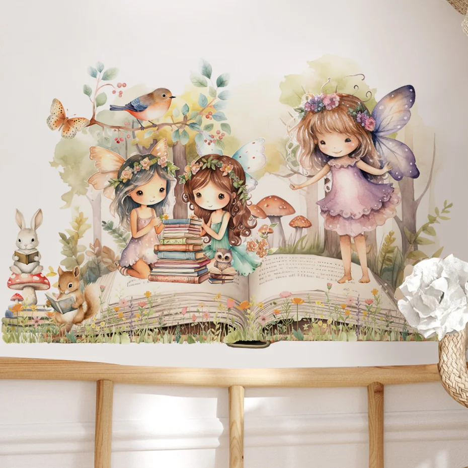 Fairy Reading Wall Sticker 4