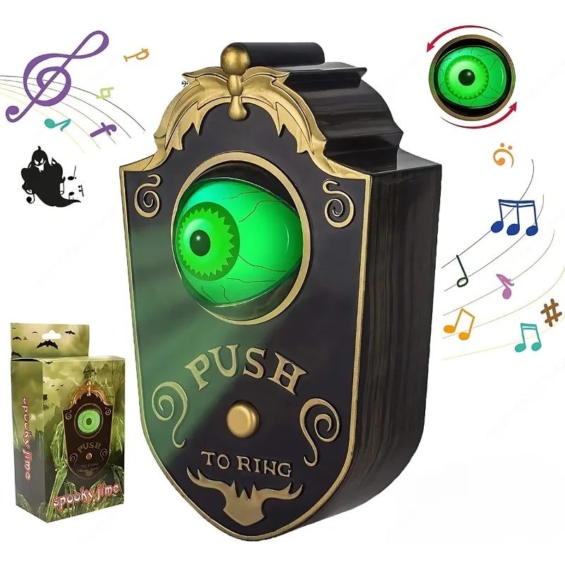 Glowing Eyeball Halloween Doorbell Decoration
