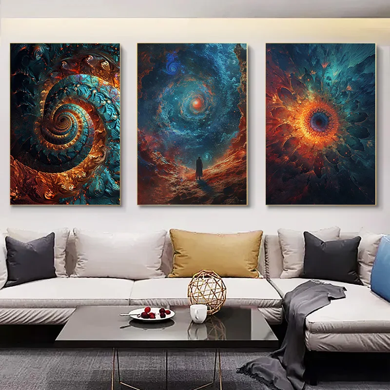 

Posters for Wall Decororation Canvas Painting Decoration Bed Room Decor 1pcs Art Exploration Abstraction Interior Paintings Home