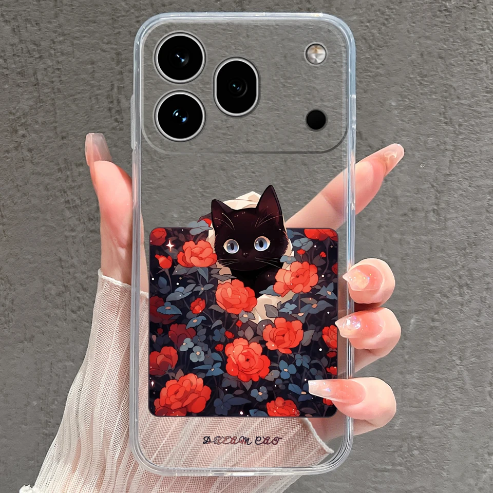 Cute Little Prince Anti-Slip Durable Transparent Phone Case - Silicone TPU Protective Shell