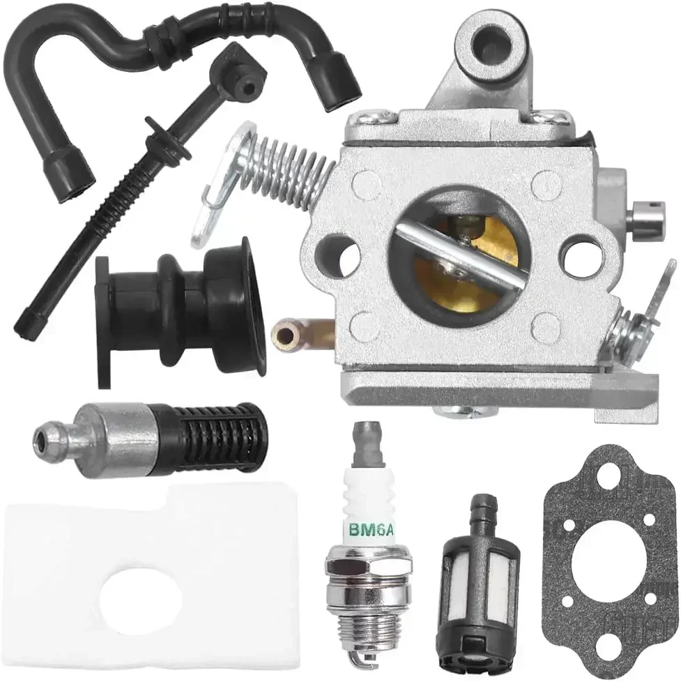 

MS170 Carburetor For Stihl 017 018 MS180 MS170C MS180C Chainsaw C1Q-S57A 1130-120-0603 with Air Filter Tune Up Kit