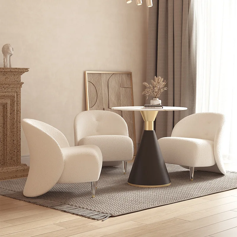 Wuli Single Sofa Small Apartment Living Room Bedroom Light Luxury Nordic Beauty Salon Modern Minimalist Fabric Leisure Chair New