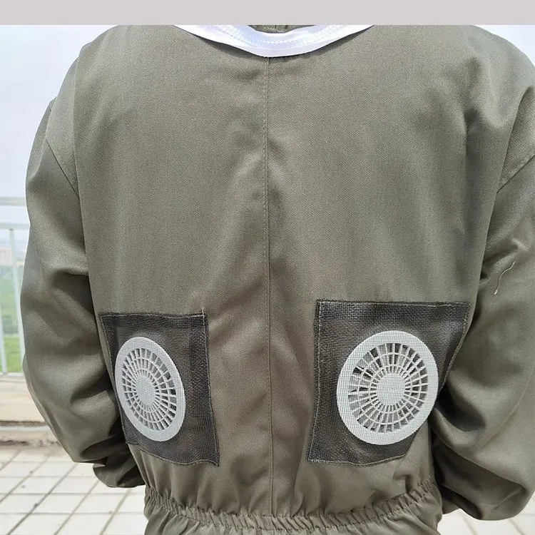 Full set of one piece breathable bee keeping clothes, thickened protective clothing, protective clothing, keeping Hooded clothes