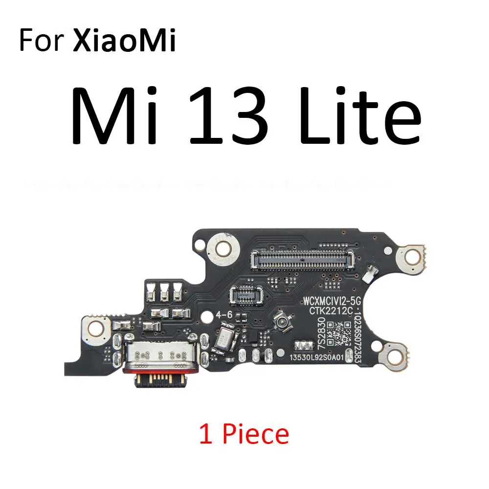 Power Charging Connector Plug Port Dock Board Flex Cable For Xiaomi Mi 13 Lite 12 12S 12T 12X Pro Ultra