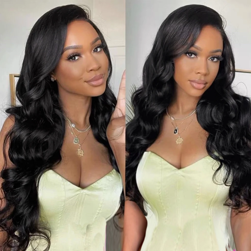 

Body Wave Synthetic 30Inch Heat Resistant Transparent 13X4 Lace Front Wigs For Women Drag Queen Daily Preplucked With Baby Hair