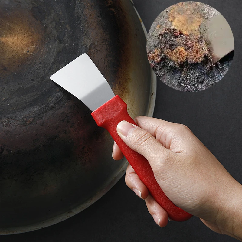 

Soot Shovel Tar Clean Shovel Stainless Steel Lce Spade Refrigerator Defrosting Kitchen Oil Smoke Machine Decontaminate Tool PGY