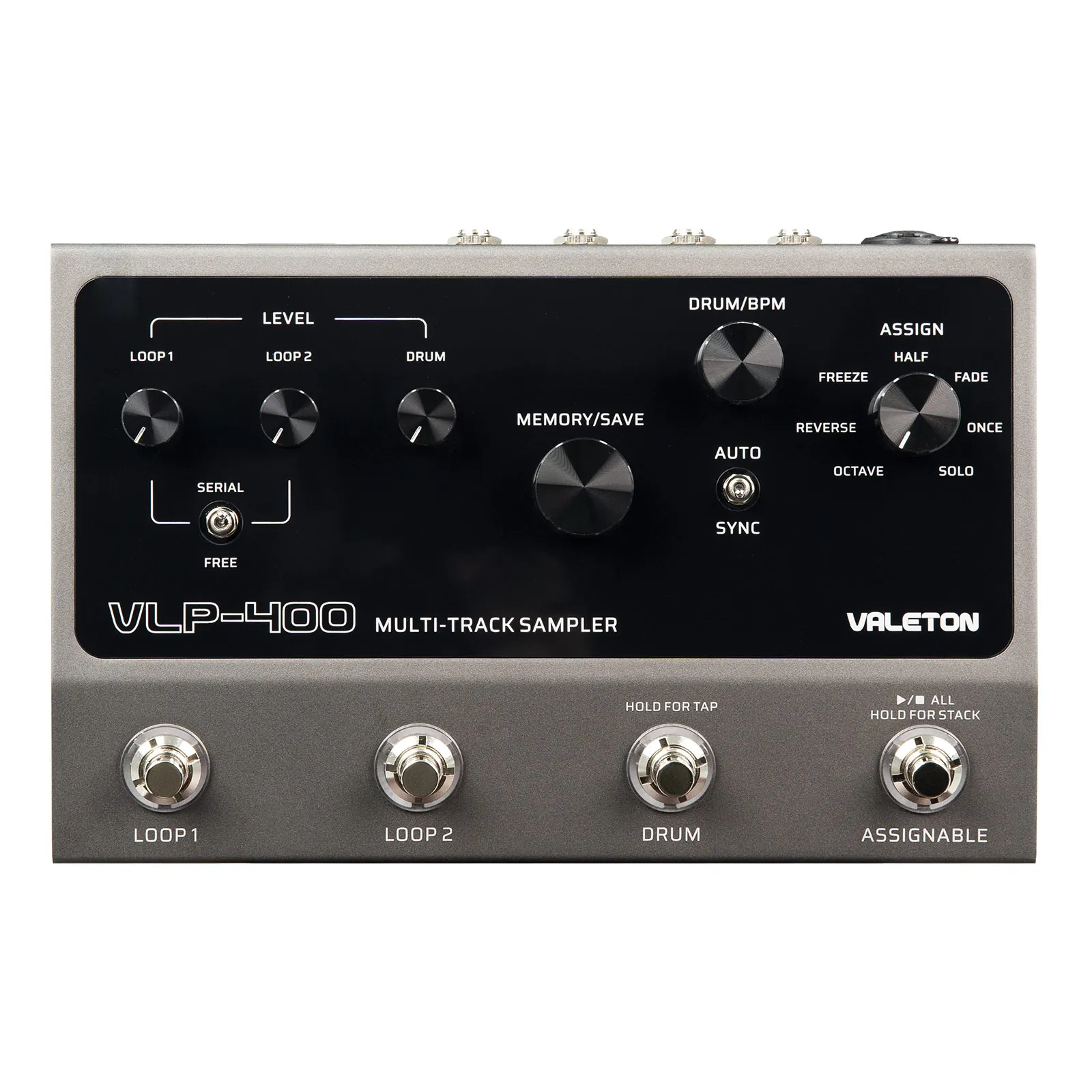 Multi-Track Stereo Looper Pedal for Guitar Bass Keyboard Vocals with Auto Drum M