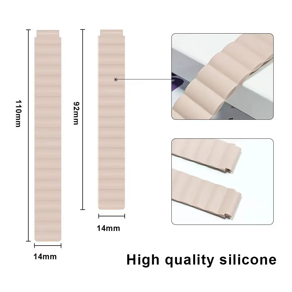 Silicone Strap For Xiaomi Mi Band 7 6 5 Magnetic Silicone Bracelet Wristband For Mi Band 7 6 Replacement belt mi band 5 4 strap