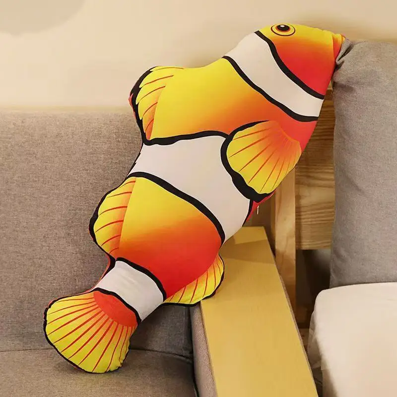 Creative Plush Fish Toy - Cute Cartoon Cat Pillow
