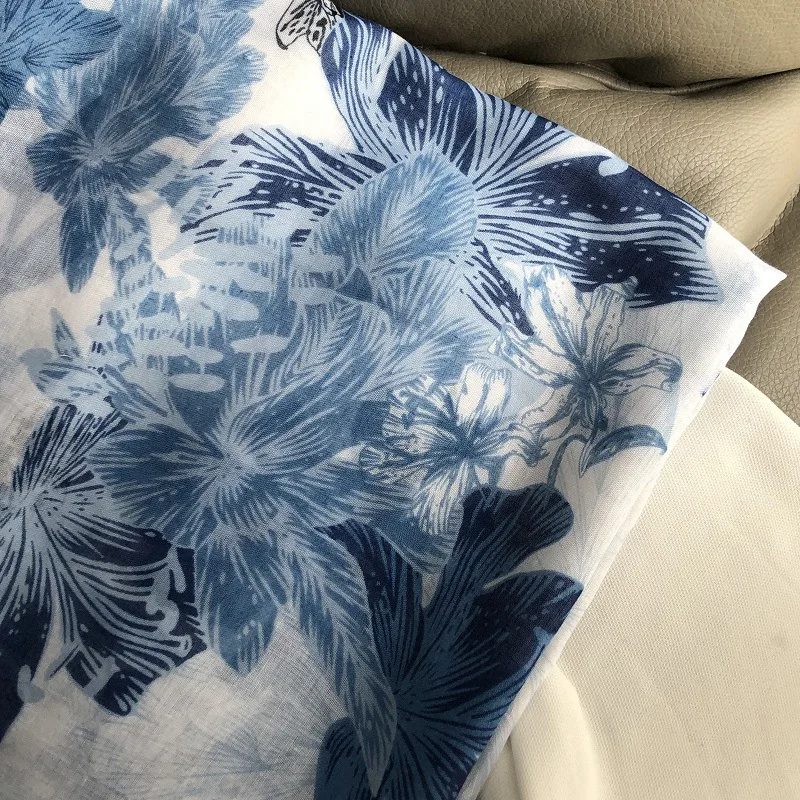36 Designs Blumendruck Voile Quaste Viskose Schal Schal weich dünn Wrap Pashmina Stirnband Bufandas muslimischen Hijab Sjaal 180 * 90 cm – Detail 9