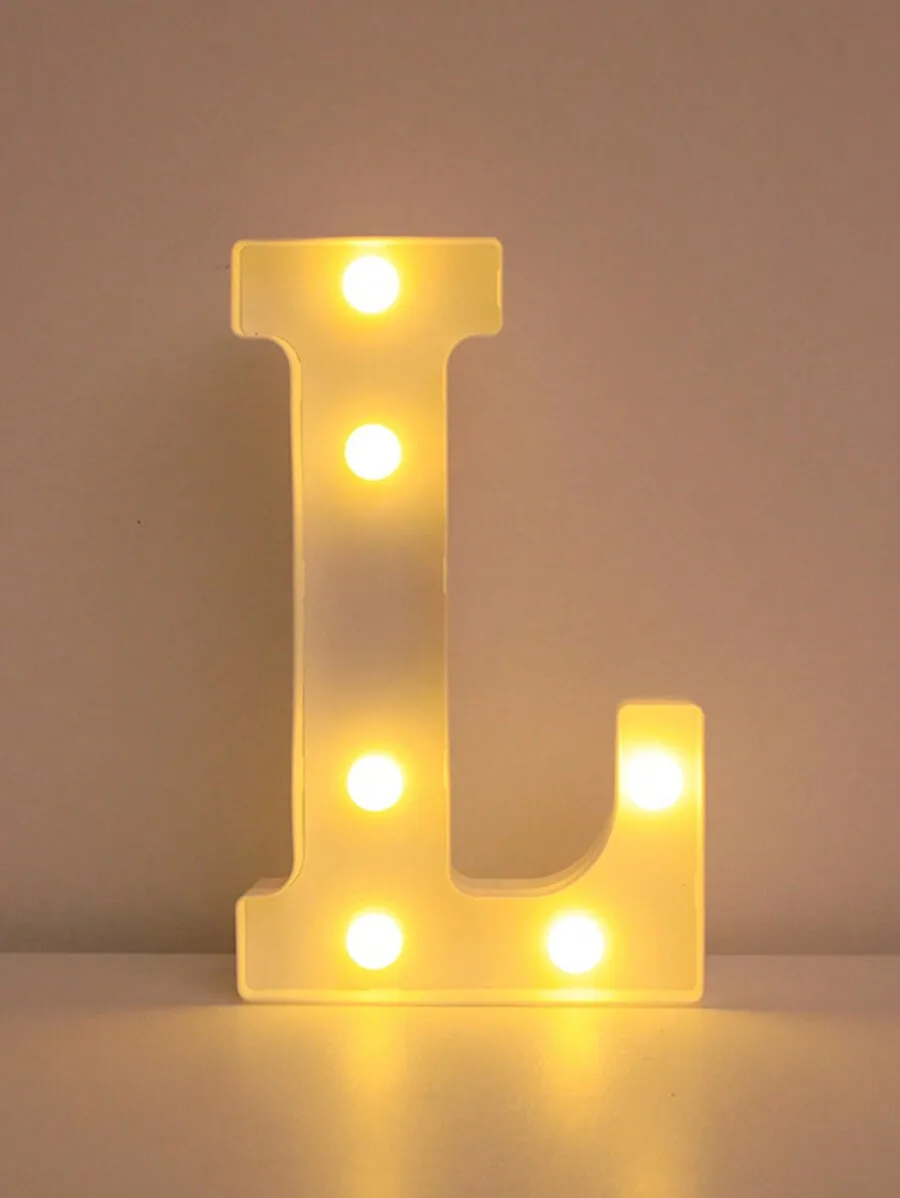 ตัวเลือกสินค้า ตัวอักษร LED ตกแต่งบ้าน 21.8 ซม.