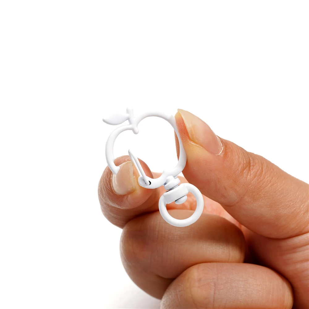 5 stücke Bonbon farbe Karabiner haken Abzugs clips Schnallen für Schlüssel bund Karabiner verschluss Haken Schlüssel ring Verschluss DIY Schmuck herstellung Lieferungen – Detail 1