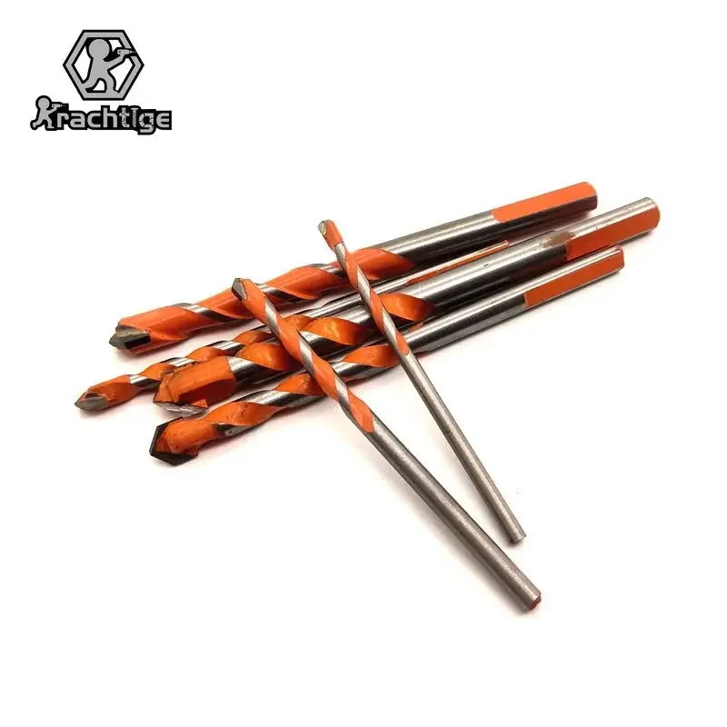 

6pcs Triangular Bit 4 5 6 8 10 12mm MultiFunction Triangle Bit Super Hard Alloy Concrete Cement Wood Drilling Electric Drill Bit