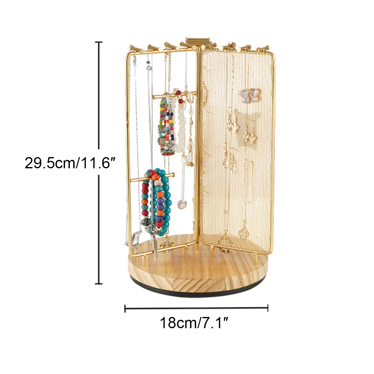 Detachable turntable display stand Ear accessories rotating display stand Hair accessories Hairpin necklace Bracelet display sta