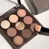 2024 New Nine-Color Sweater Knit Button Eyeshadow Tray Pearl Matte Low Saturation Deep Oat Earth Color 3