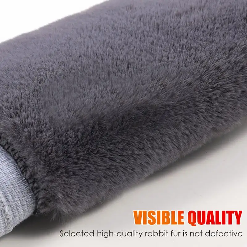 Winter Plush Knee Pad Thermal Knee Braces for Seniors Women Men Elastic Knee Pads Leg Sleeves for Skiing Cycling Camping Running 5