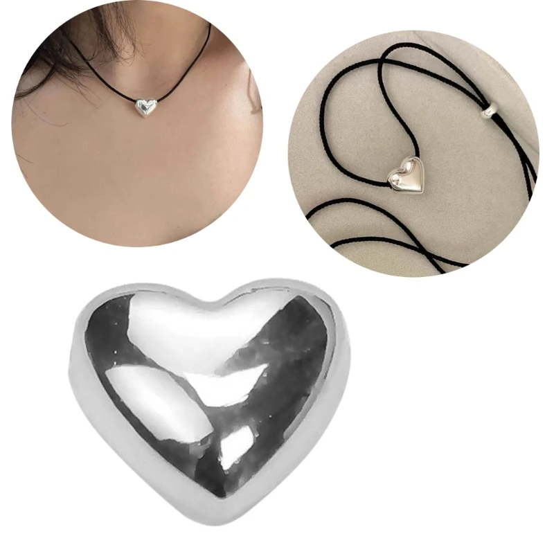 

Металлические бусины большое сердце кулон 3D сердце шарм для изготовления ювелирных изделий шарм DIY подарки браслеты ожерелье с