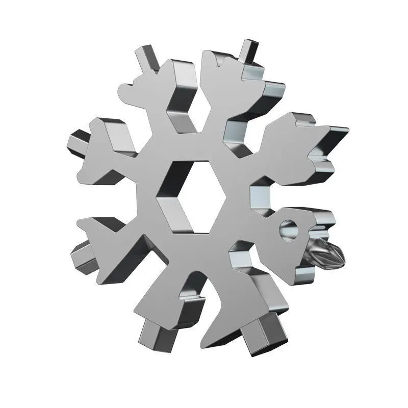 Multifunctional Snowflake Wrench Tool Steel Octagonal Hexagon Portable 18 in One Mini Universal multi function tool