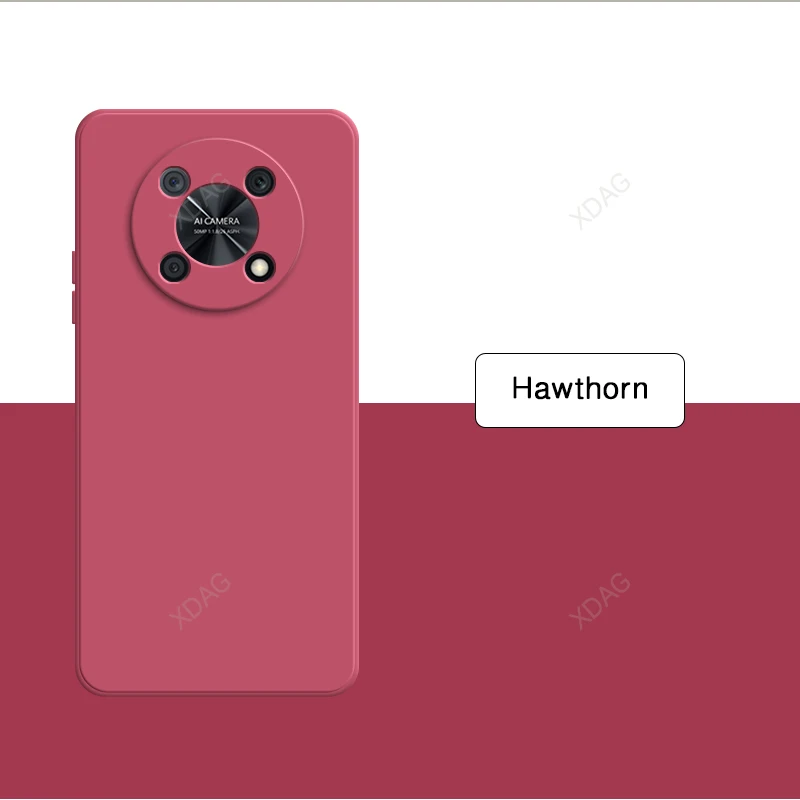 Premium Square Silicone Soft Phone Case with High-Quality Flocking