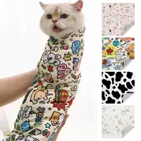 Cat Grooming Wrap，Cat Restraint Bag，Anti-Bite，Anti-Scratch，Cat Calming Wrap，for Medicine Nail Clipping 1