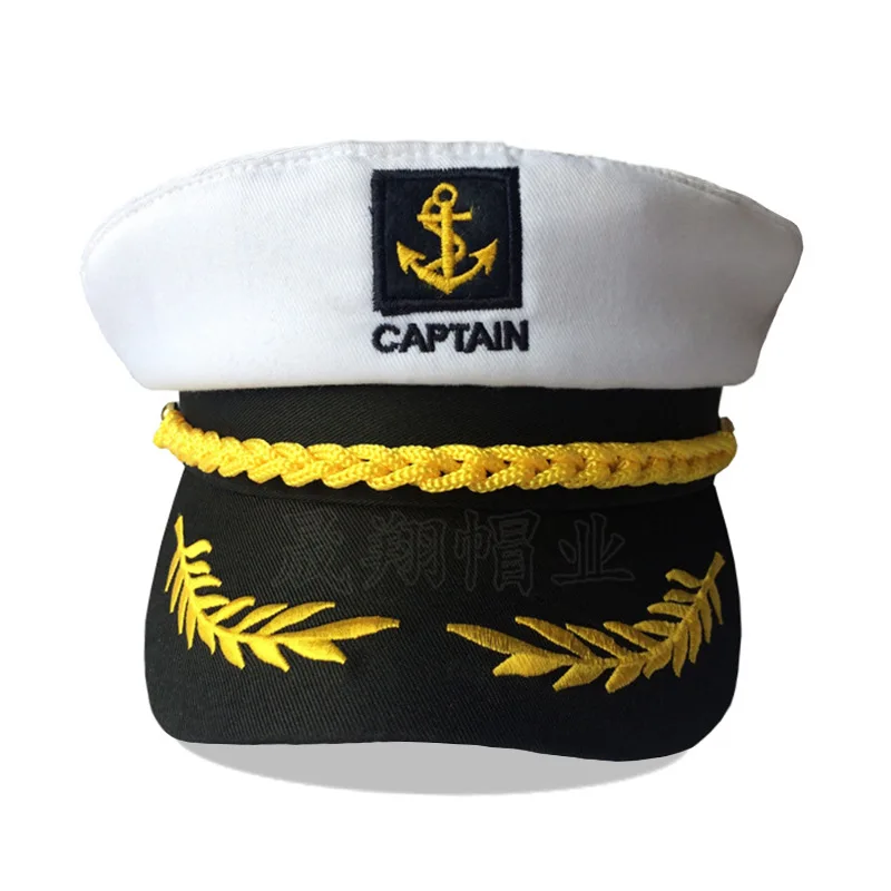 Unisex Boat Ship Sailor Captain Navy Marine Admiral Hat Adjustable Men Women Costume Party Fancy Dress Accessories sailor hat
